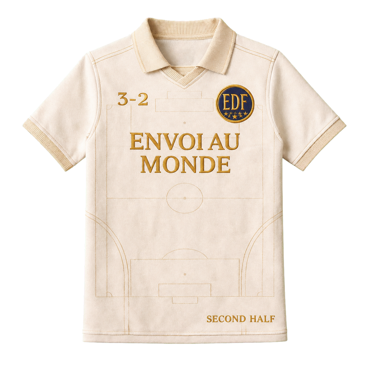 Cream 26/27 Away Kit Second Half Jersey